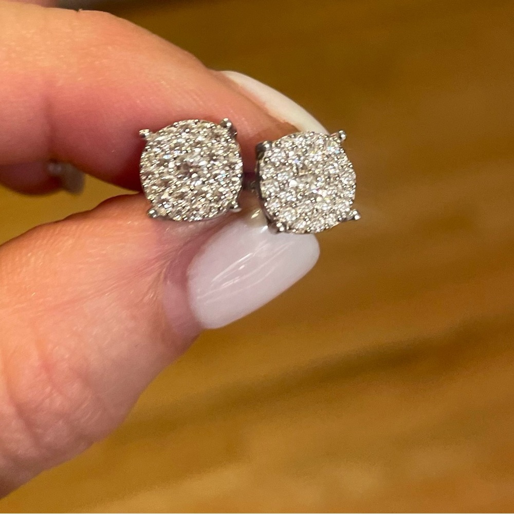 Moissanite stud earrings